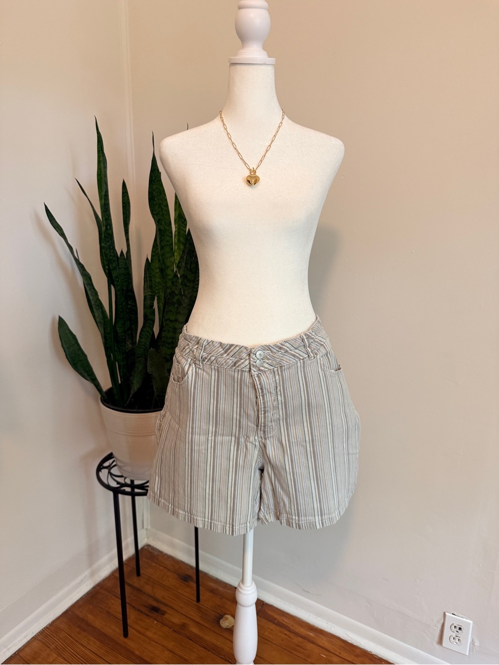 Royalty For Me | 4.5” Striped Cotton Shorts